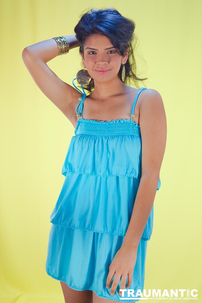 Nicole and her mother used to drive by my home when my studio was in the garage.  

They would see me working on small projects and setting up lights, so one day they pulled into the driveway and called me over.

After talking for a few minutes about Nicole's ambitions, we had set up a shoot for her.

I was still fairly new to this and this is obviously not my best work on a technical level, but I still think we got some great shots of this beautiful girl.